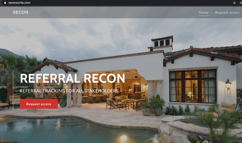 Reconsortia uses blockchain and patent pending technology to track referrals and make sure referring partners get paid at closing