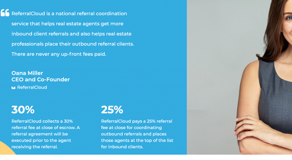ReferralCloud lets agents get more leads paid at closing instead of paying up front. real estate leads paid at closing.