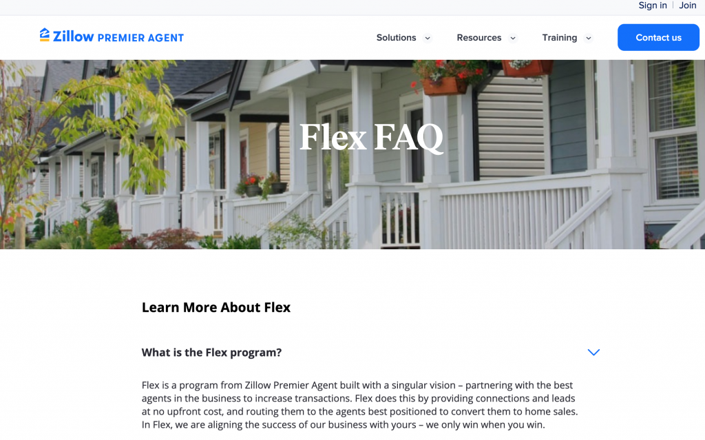 Zillow's Flex program lets agents get real estate leads paid at closing